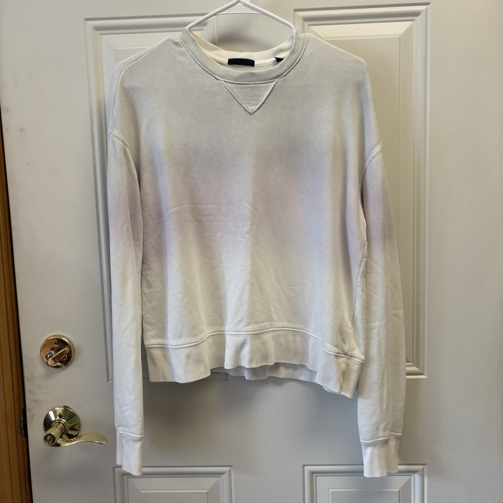 ATM Anthony Thomas Melillo French Terry Sweatshirt XS Gray Purple‎ Ombre